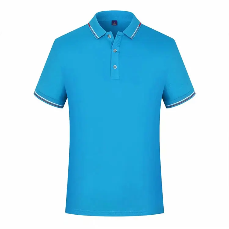 wholesale mens black Polo t-shirt tee shirt plain fitness tshirt