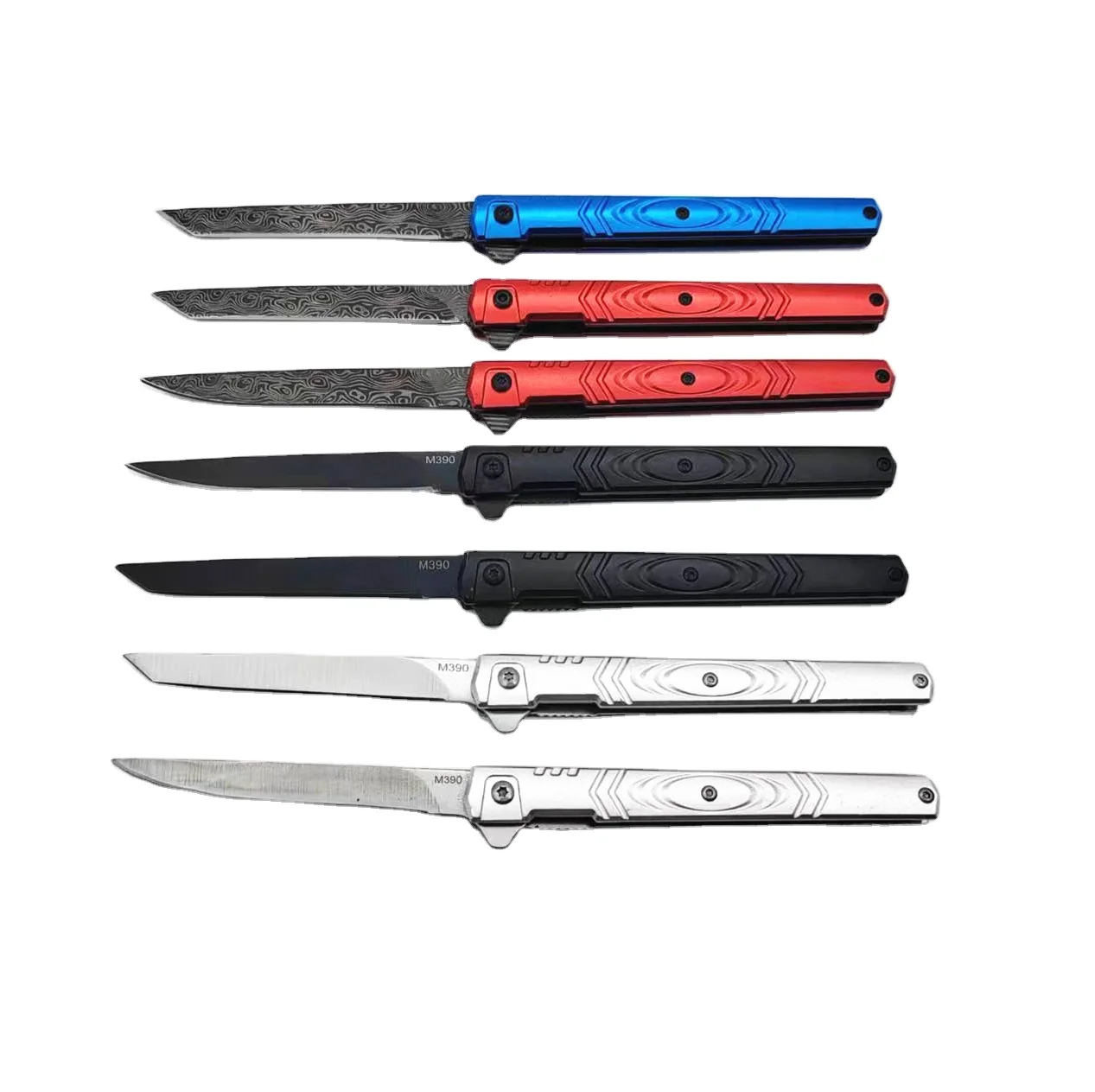 Aluminum Handle Outdoor Survival Custom Folding Hunting Pocket Knife m390