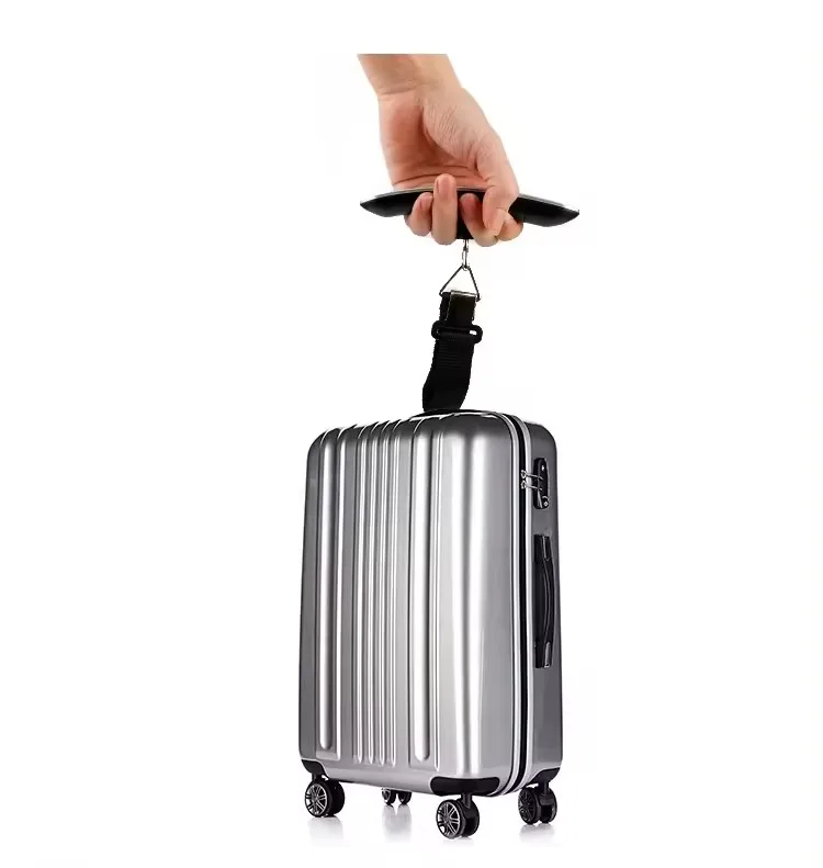 50KG Hand Stainless Steel LCD Display Hanging Suitcase Weighing Portable Travel 50kg Weight Electronic Digital Luggage Scale