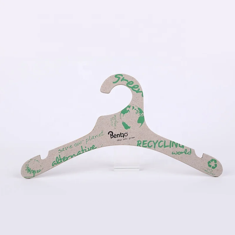 3.5mm FSC sustainable bio paper cardboard Degradable top hangers for kids children T shirt