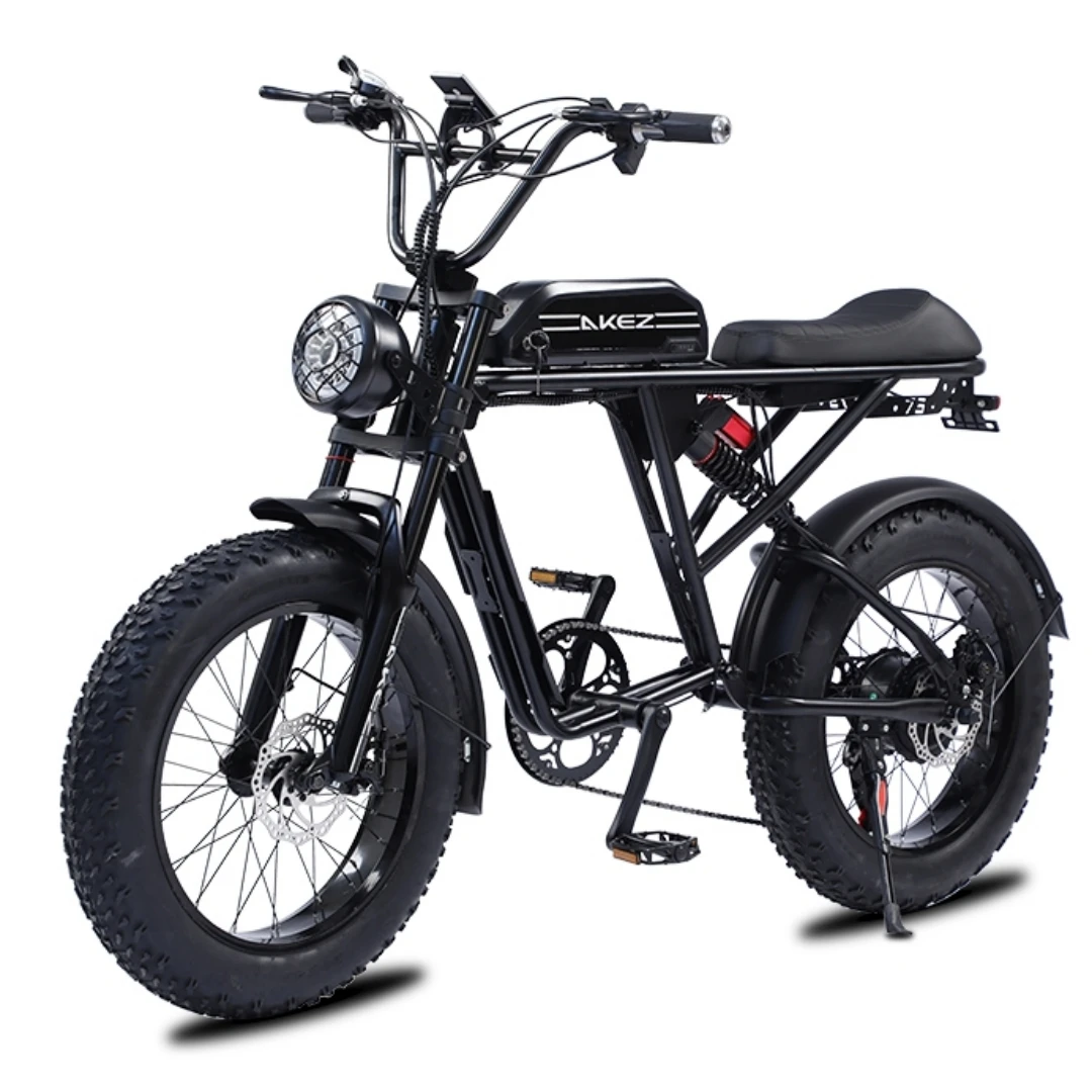 Cheap E Bike Fast Speed Electric Bicycle Akez Electric Fat Tire Dirt Bike 1000W 750W Off Road Ebike EU USA Stock For Adults