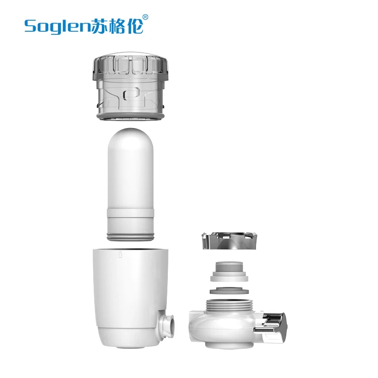 Remove chlorine tap water purifier with ceramic filter element for home use Filtro de agua