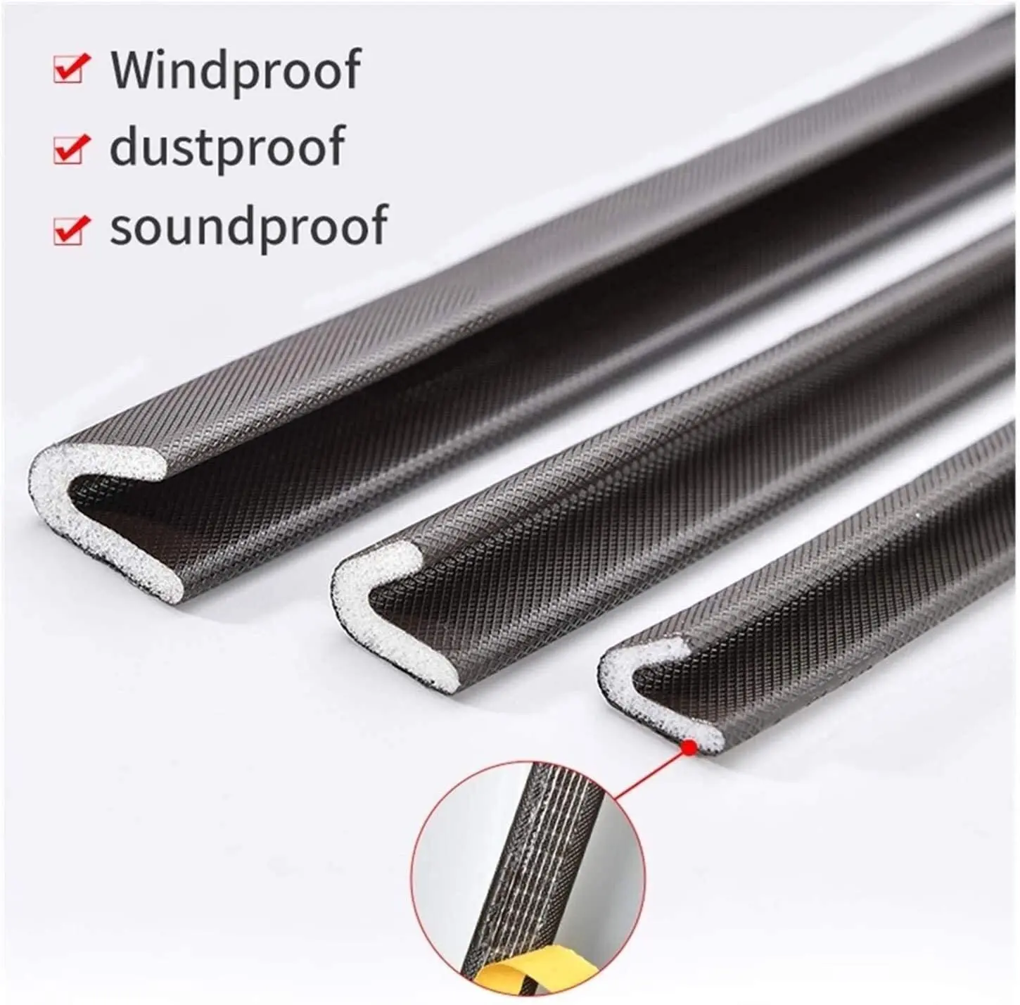 Garage Door Sealer Seal Profile Strip Cases Tpv For Weatherstrip Extrusion Triple Fin Weather Strip