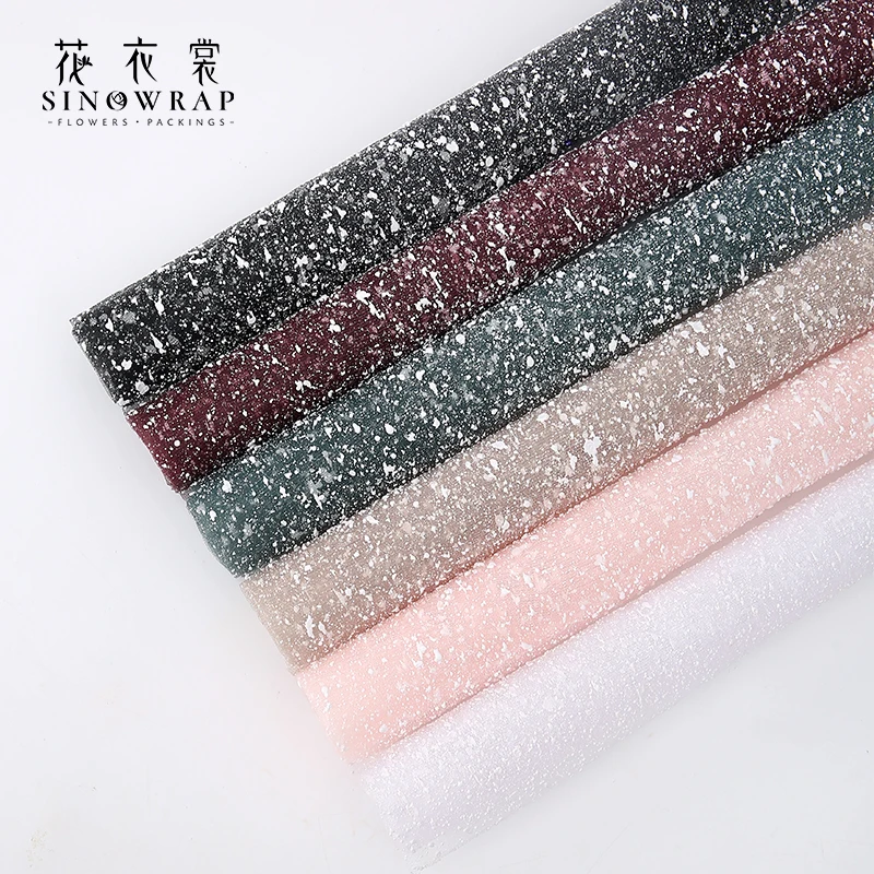 10pcs 50 x 50cm High-end Bling Bling Korean Flower Wrapping Mesh Flower Packaging Paper Net Yarn Wrapping Paper