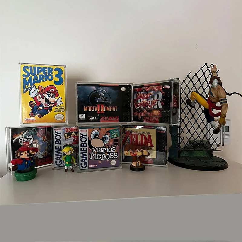 Custom Acrylic Video Game Box Protector Compatible for Game Boy and Game Boy Advance GB/GBA Display Box