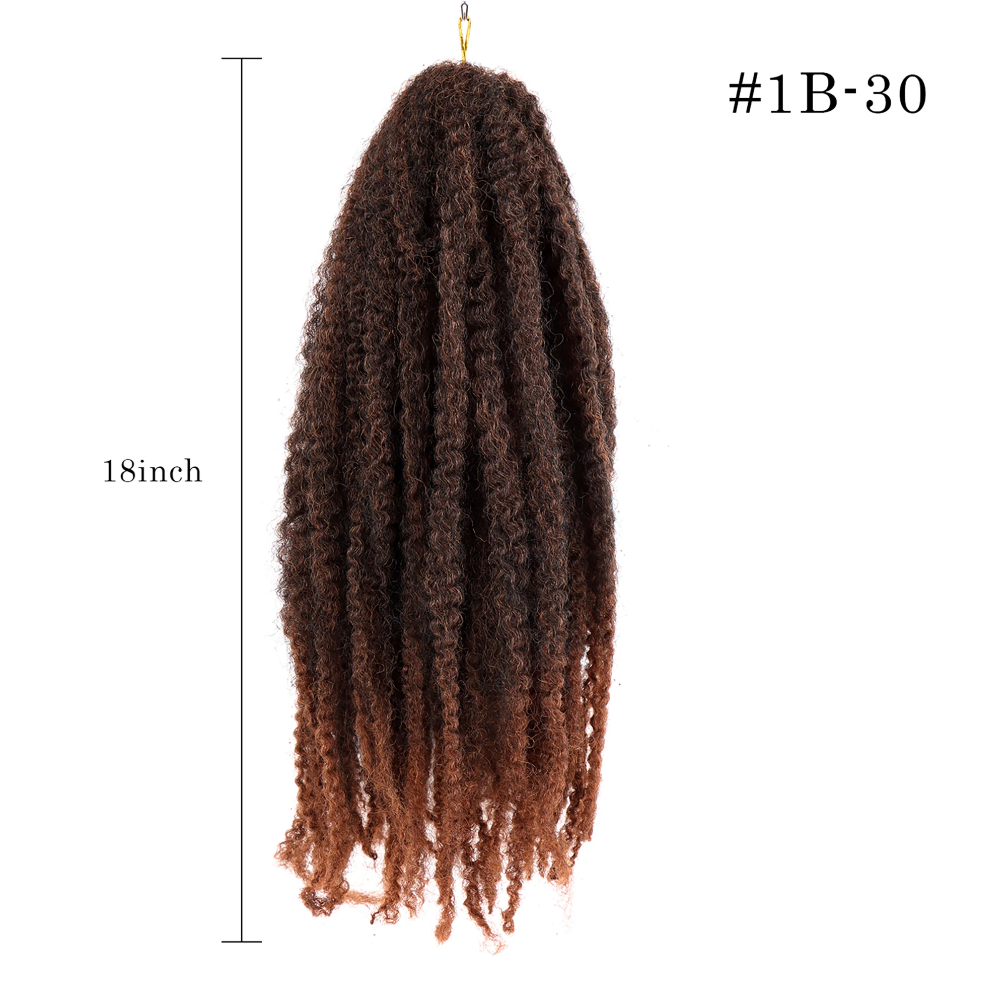 VAST Wholesale price 18 inch Color Crochet Afro Kinky Synthetic Braiding Hair Crochet Braids twist Marley Braids Hair Extensions