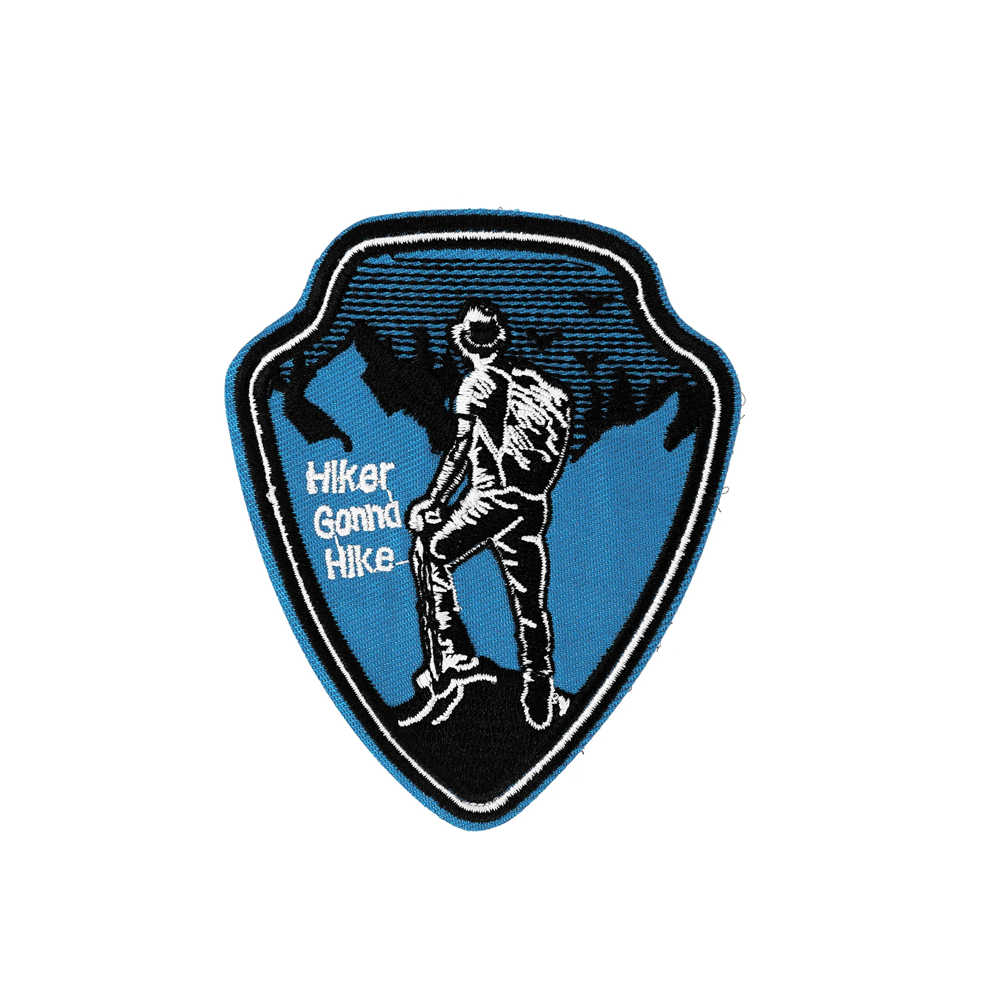 Custom Iron On Logo Embroidered Patches Garment Label Fabric Woven Embroidery Badges For Jackets Hats Clothing