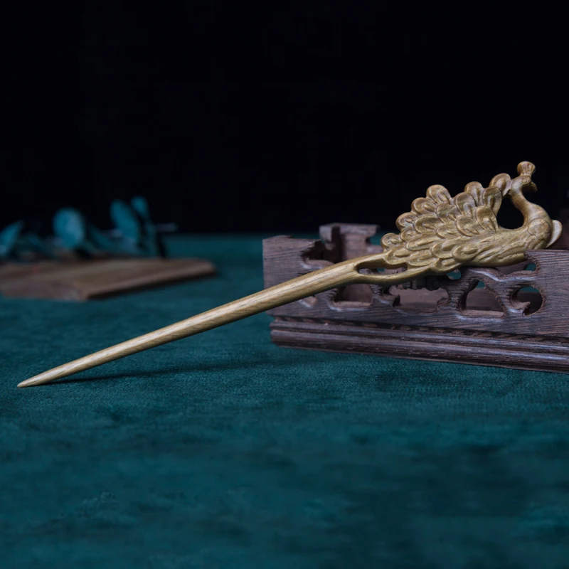promotional sandalwood hair sticks eco-friendly  hair wooden hairpin Vintage sandalwood hairpin Wholesale customization