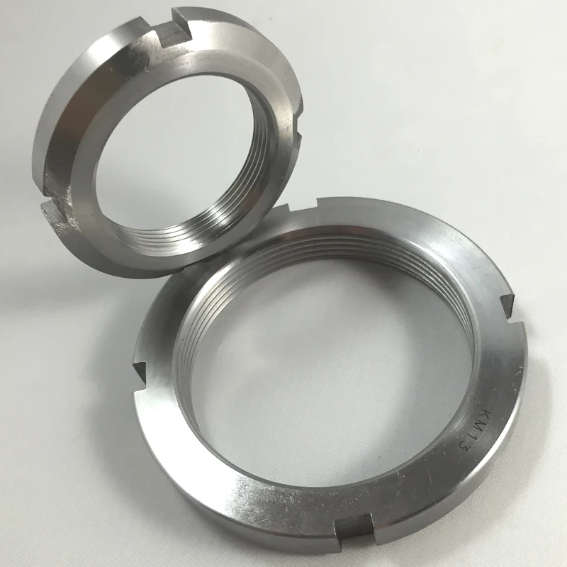 Хит продаж плоские круглые гайки DIN 981 KM гаечная гайка SS 304 316 фиксирующая из нержавеющей стали din981