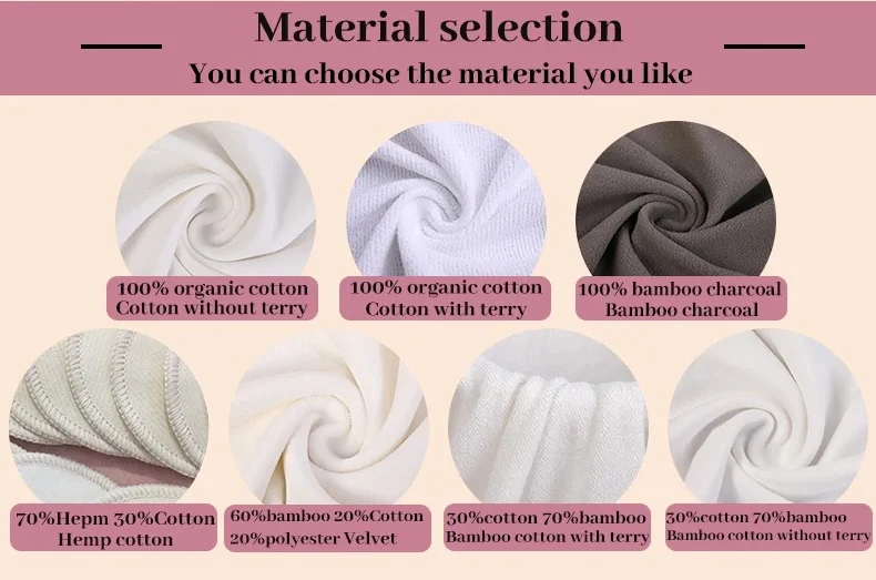 High Quality Reusable Bamboo And Cotton Reusable Set Kit Box Remover Face 2 3 4 Layer 6 8 10 12 Cm Cleaning Make Up Pad