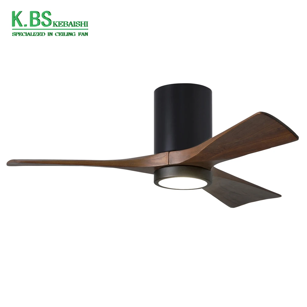2024 New Design Outdoor 52 Inch Smart Wooden Modern Bldc Ceiling Fan With Light