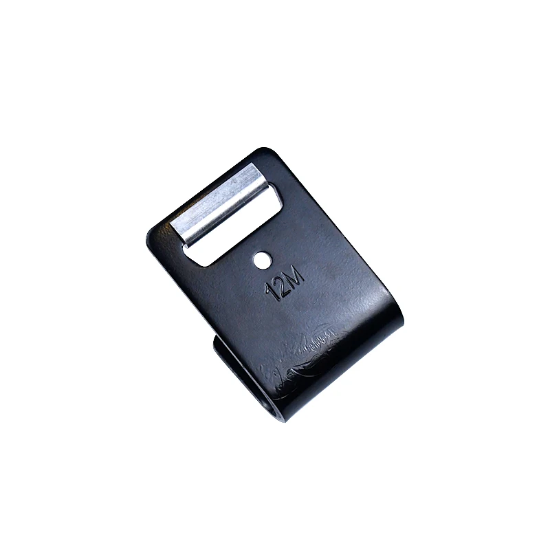 Custom Steel Zinc Plating 2' Flat J Shape Metal Plate Hooks for Cargo Lashing Strap