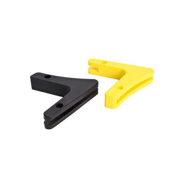Fitness Equipment Accessories Barbell Support Plastic Rubber Coated Cast Iron V-shaped Hook Bracket Hanger Saddle Holder