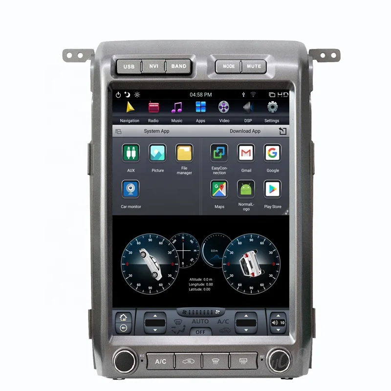  Экран Tesla Android PX6 для Ford Raptor F150 2009 - 2014 автомобильный мультимедийный плеер стерео радио GPS Navi головное устройство