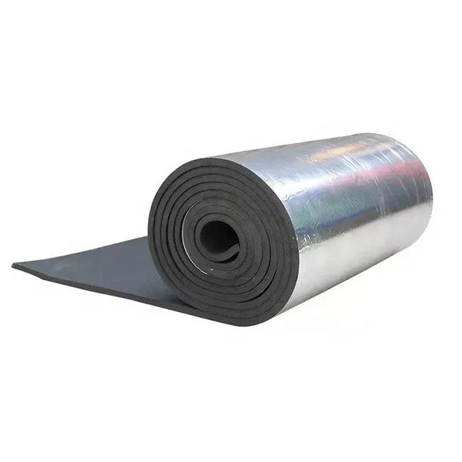 Factory Price Rubber Foam Board 20mm Adhesive Aluminum Foil Rubber Foam Insulation