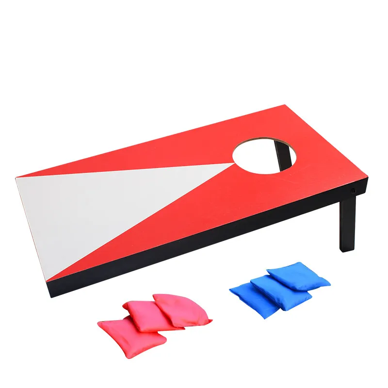 Заднем дворе газон открытый корнхоул Cornhole игра деревянная Набор для Семья Дети весел