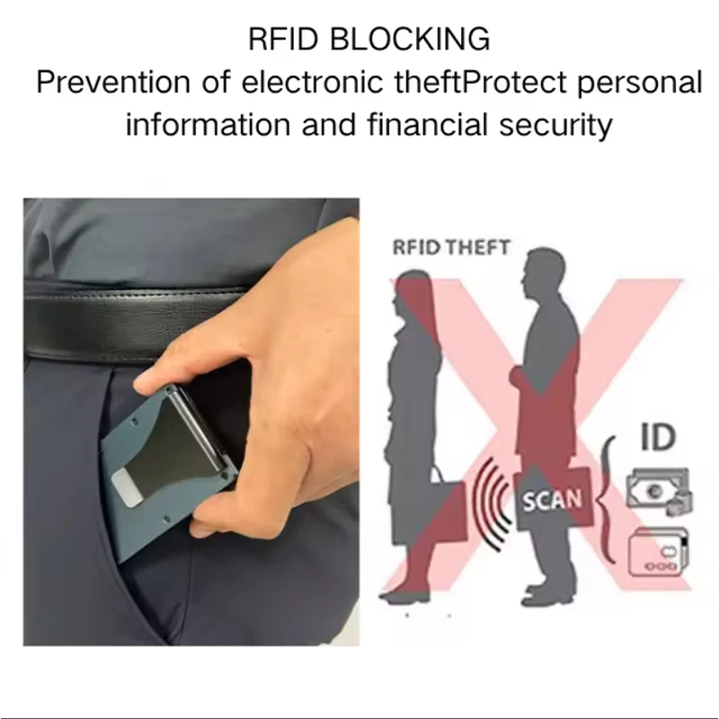 High Quality Pu Leather Thin Wallet Long Minimalist Leather Slim Wallet