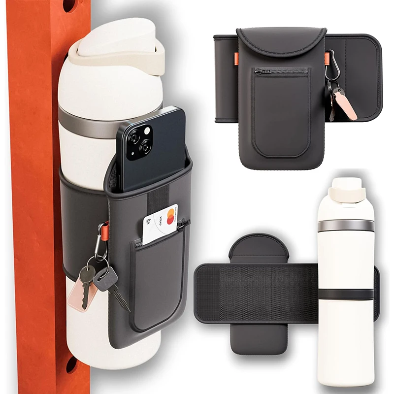 Factory Custom Bottle Sleeve Holder with 4 Magnets Attach to Any Gym Equipment Water Bottle Bag