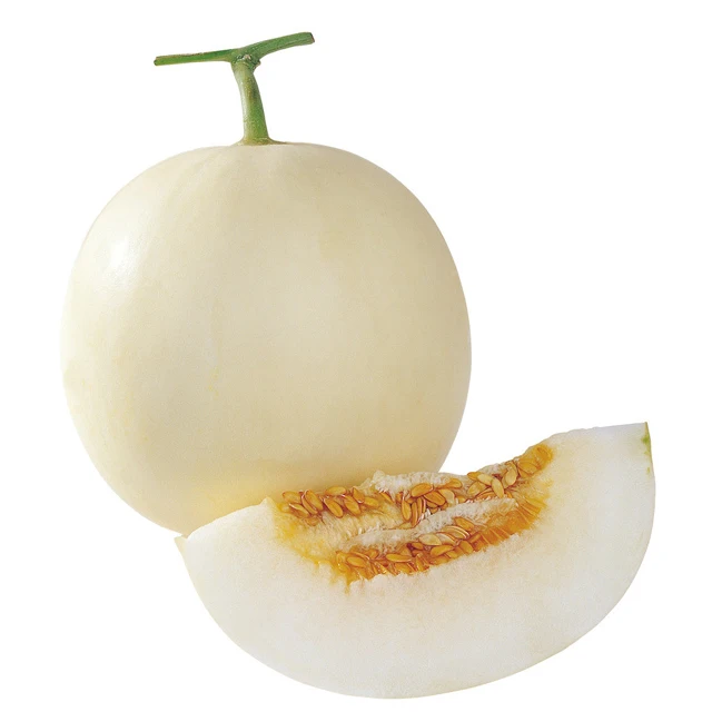 
Round soft white hybrid sweet melon F1 seeds 100g/bag 