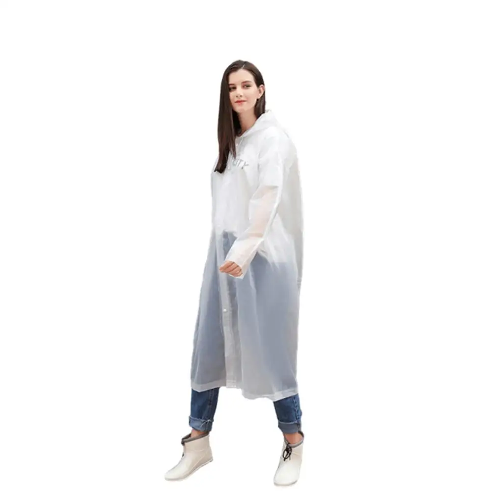 Rain Ponchos for Adults, Reusable EVA Raincoats Jacket for Women Men with Hood