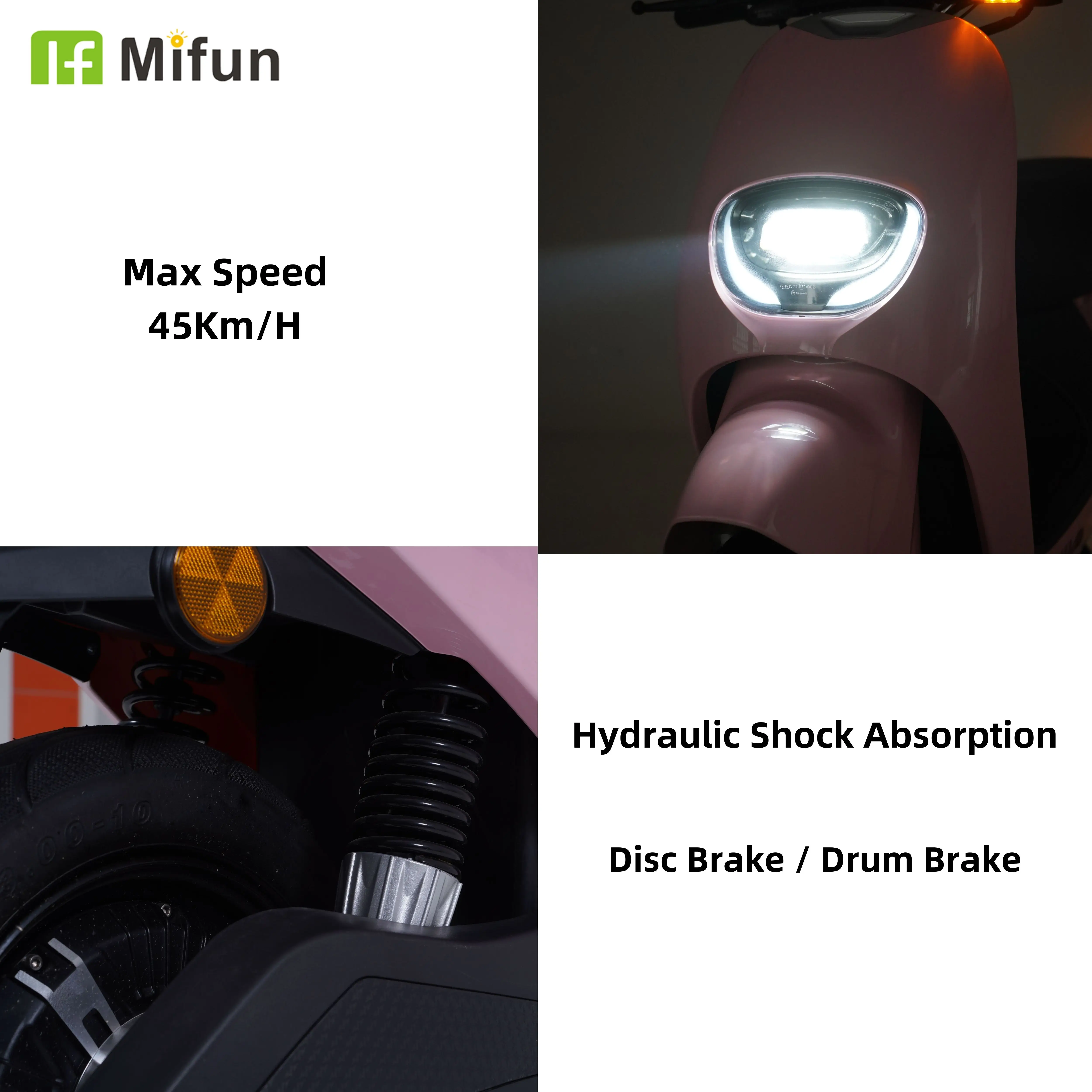 Manufacturer electric mobility 60V 800W  2 wheel electric scooters powerful adult motorcycles & scooters