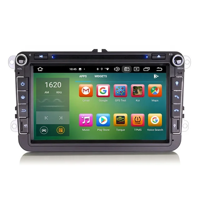 Erisin ES8515V 8-дюймовый Android 12 0 GPS автомобильный DVD-плеер для VW Golf Passat Polo Bora Seat Peugeot 307 DSP CarPlay & Auto DAB + 4G 64G