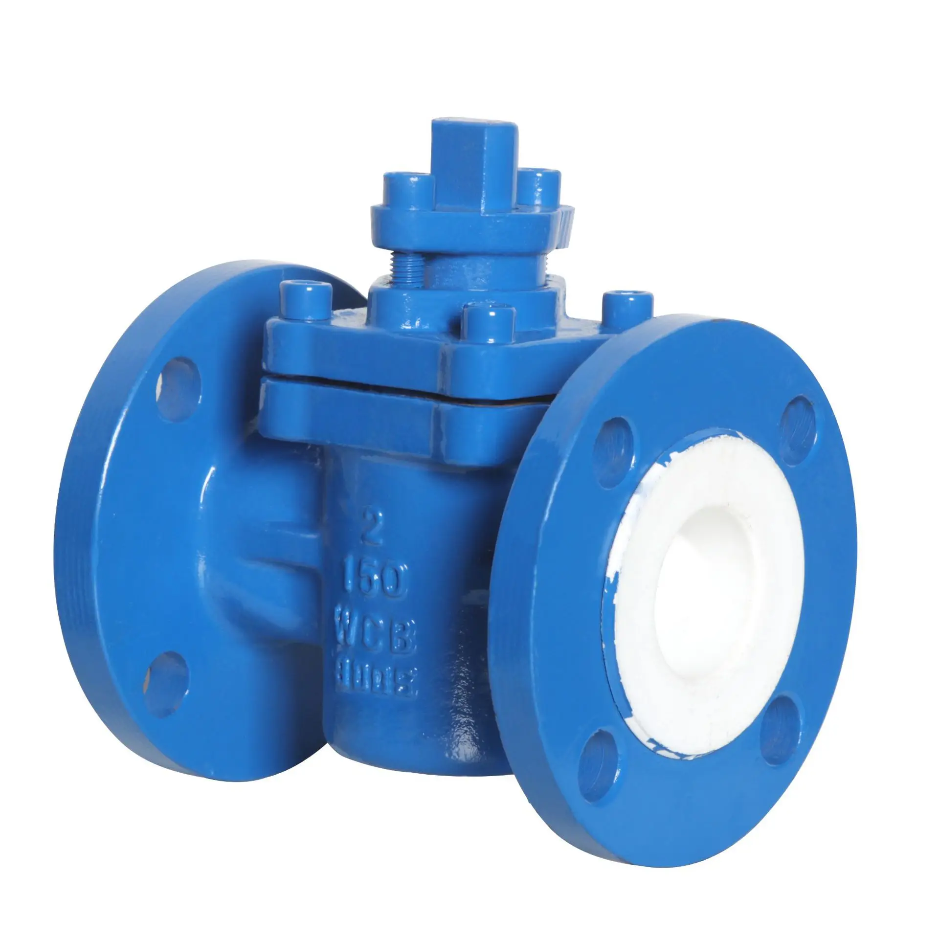 High Pressure And High Temperature Plug Valve X43F46-10C DN50 Flange Plug Valve SS304 Factory Direct Manual Plug Valve For Sale