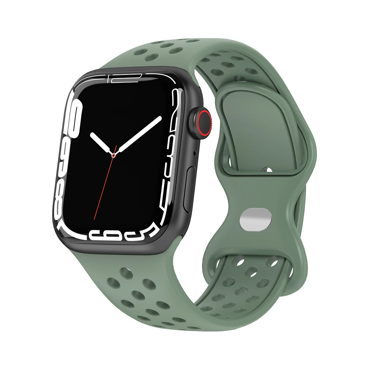 Каутан силиконовый браслет для IWatch 8 7 6 SE 5 4 3 без зазоров Apple Watch ультра 49 мм 45 44 40