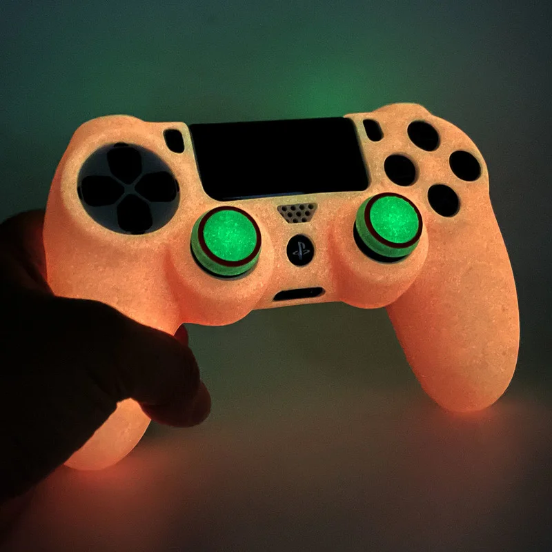 Светящийся в темноте Мягкий силиконовый чехол для телефона PS4 / PS5 /Xbox One S Xbox серии X геймпад джойстик корпус контроллера кожного покрова