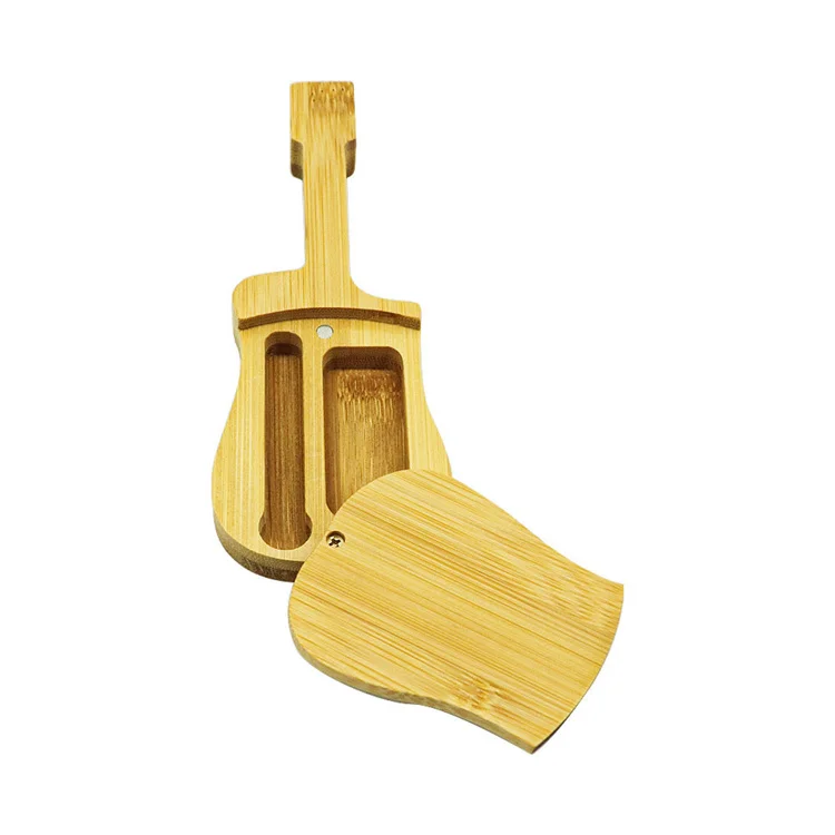 Оптовая продажа, новый дизайн, деревянный портсигар, гитарная коробка для хранения сигарет