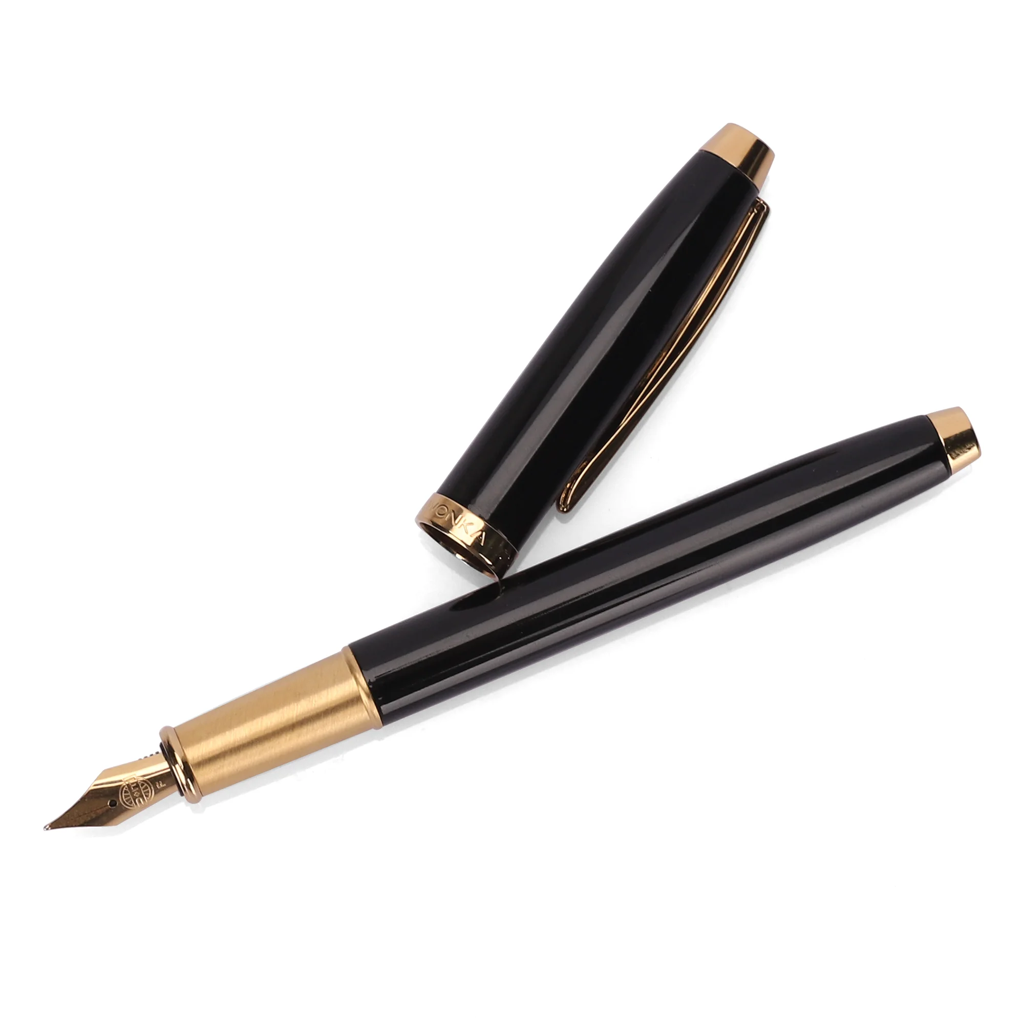 Engraved Logo Luxury Fountain Pen with Golden Plating Tip