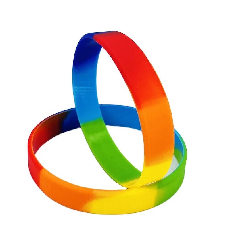 Pride LOVE IS LOVE  Jewelry Engraved Silicone Bracelet Unisex Custom Logo Printed Rainbow Rubber Wrist Band Bracelet