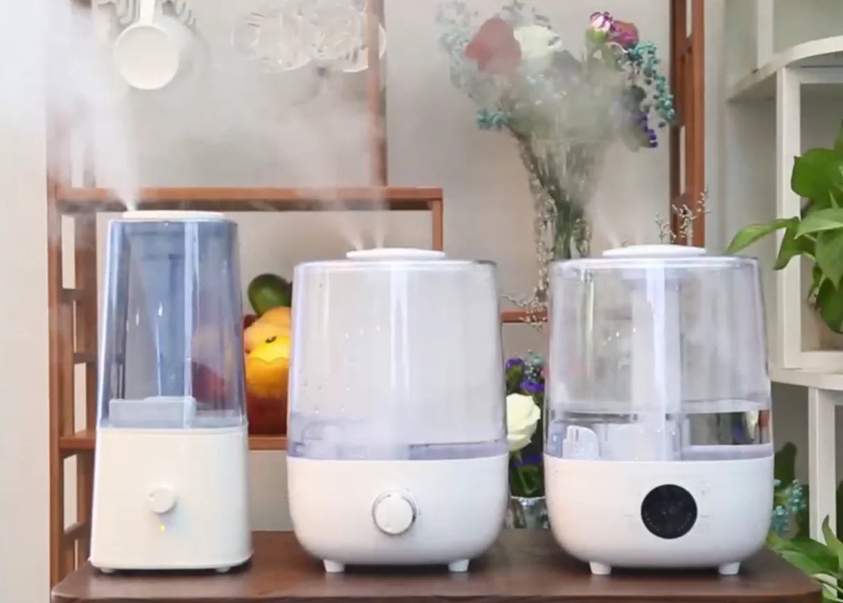 Household Silent Intelligent Floor Type Humidifier Purifying Air Aromatherapy Spray Air Conditioner Humidifier Appliances Home