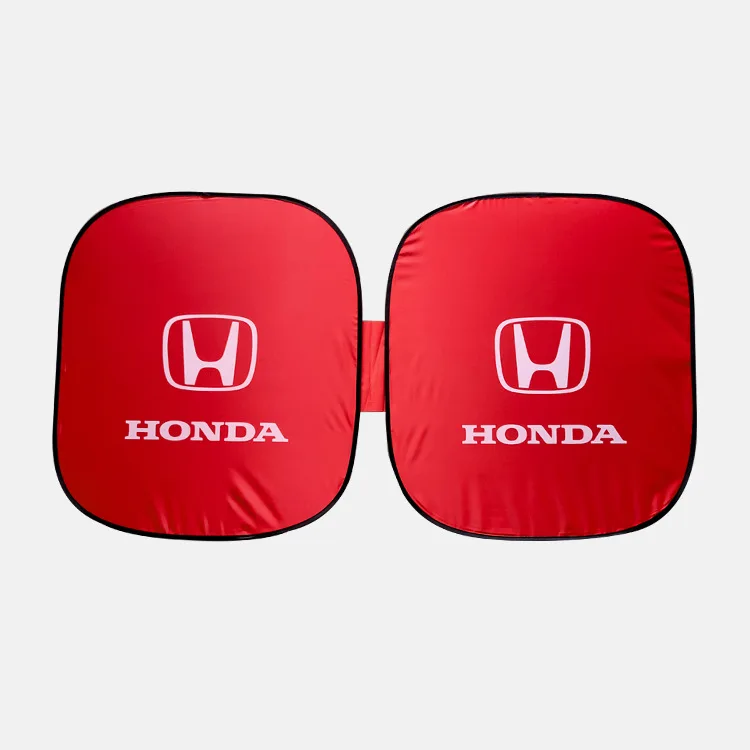 High Quality Custom Logo Automobile Double Circle  Sunshade Car Front Sunshade Car Window Sunshade