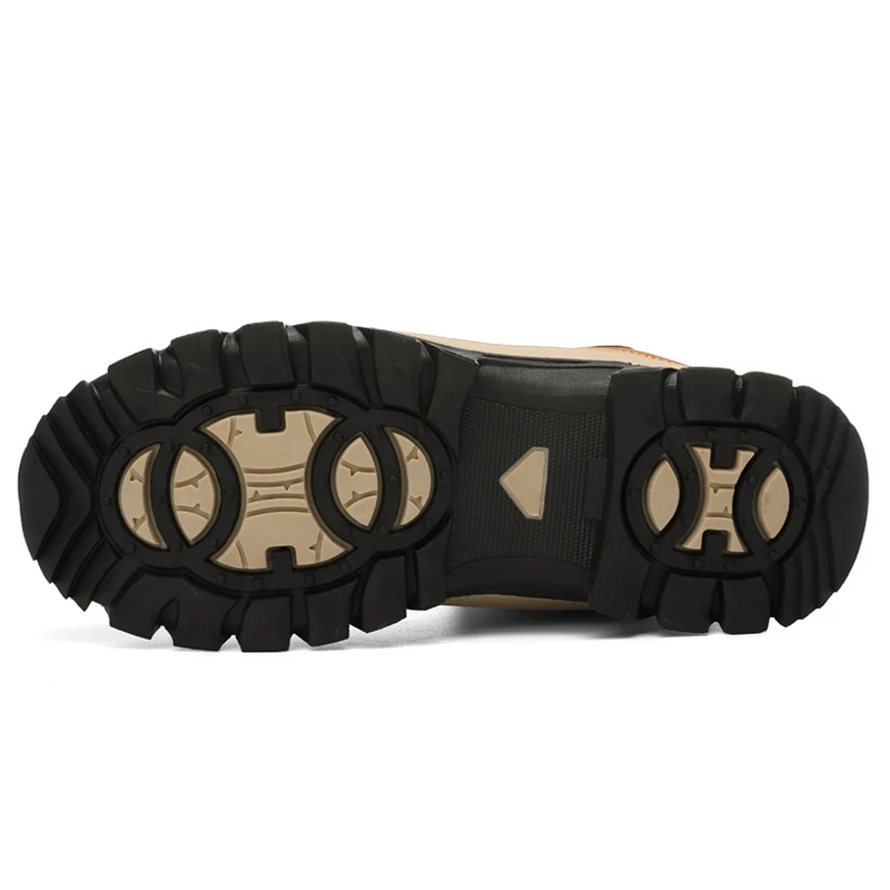 Amazon Big Size 37-47 Outdoor Shoes Hiking Boots Warm Fur Cat Shoe for Men Women Shoes High Cut Microfiber Leather