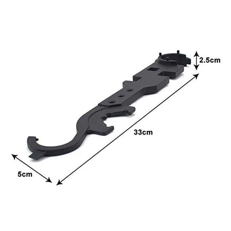 AR15 / M4 M16 Combination Wrench Armor Wrench Nut Tool 8 In 1 Multifunctional Alloy Steel Wrench for Hunting Accessories
