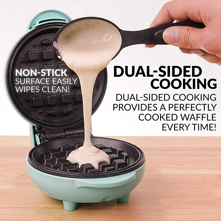 Personal Mini Waffle Maker 5 Inch Wafelijzer Hash Brown French Toast Grilled Cheese Gaufrier Min Waffeleis fabricante gofres