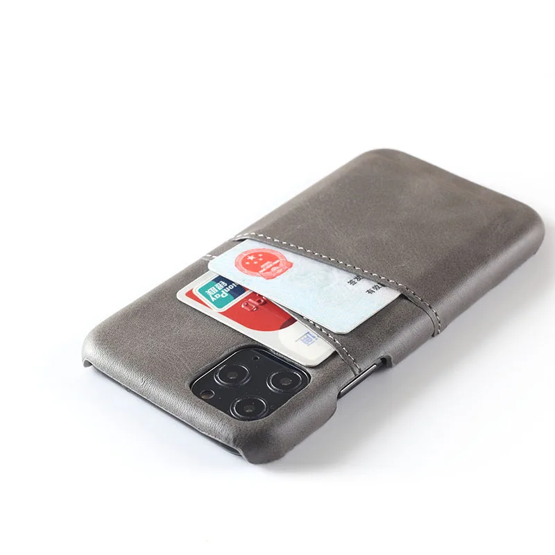 
High quality leather Mobile cell Phone Cover with Credit Card Holder Slots Case For iPhone 12 ProMAX 11 XSMAX/XR 7Plus SE Case 