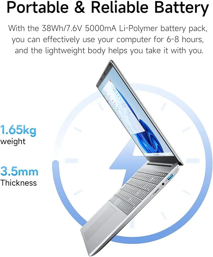 15.6 Inch Laptop with Office 12GB RAM 640GB Storage Celeron N95 Processor HD Display Newest Win11 Laptops Computer Wi-Fi 5 Numpa