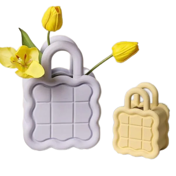 Ceramic Vase Flower Decorations Home Furnishings Wholesale handbag shape vase