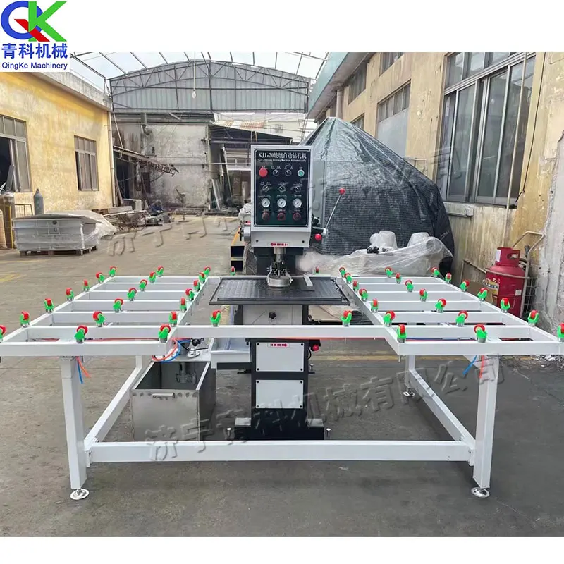 380v/50hz Furniture Glass Drilling Machine Decorative Glass Drilling Machine 2.5kw Single Head Glass Punching Machine