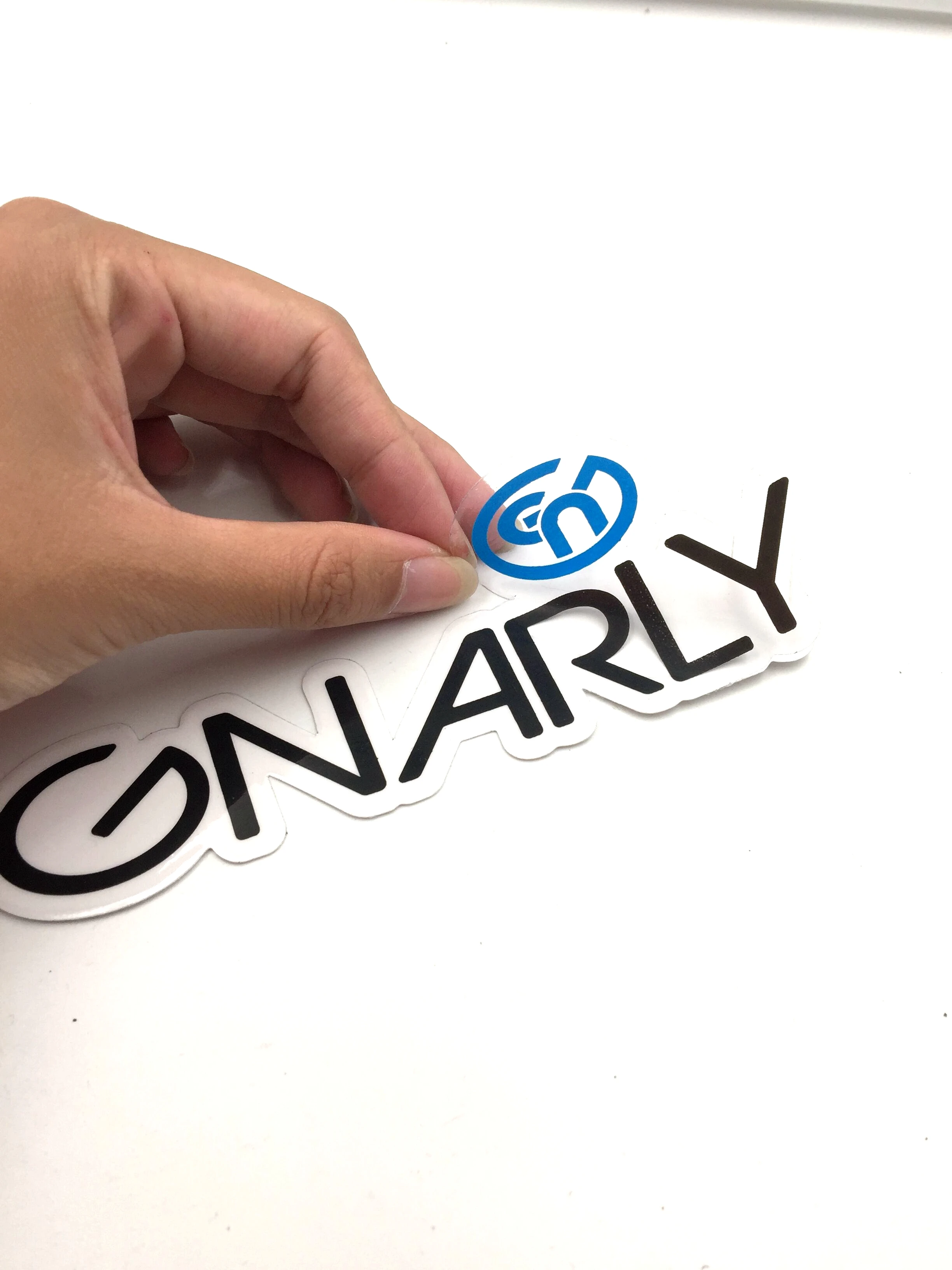 Custom Easy Peel Off Removable Transparent Vinyl Static Cling Window Sticker