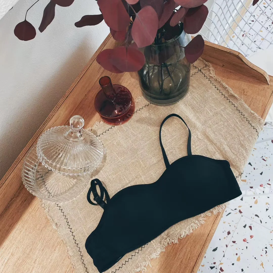 for ladies half cup invisible adhesive strapless u shaped bra for evening dresses