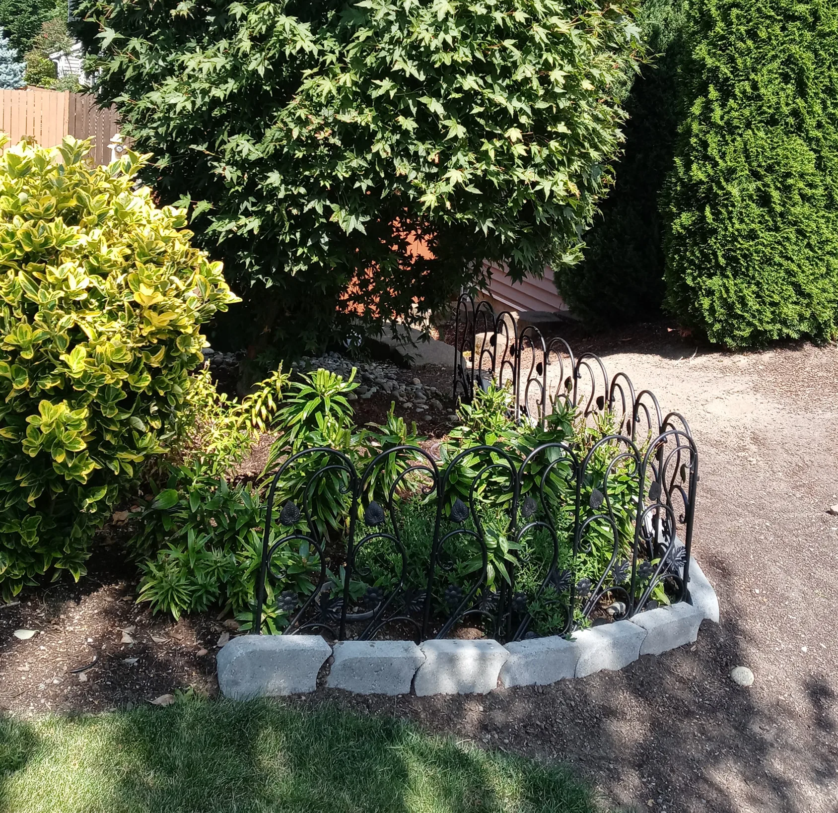 Outdoor Metal Wire Fencing Panels, iron Fence Border Barrier for Flower Bed and Small Pet