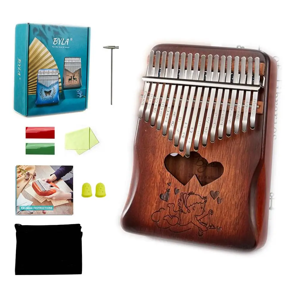 byla sparter kalimba choromatic brown instrument music acust