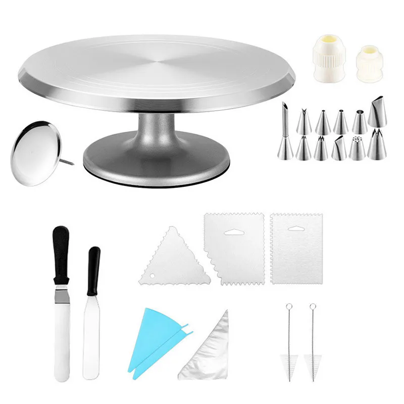 Factory cheap prcie123 pieces Cake Turntable Cake Decorating Baking Set