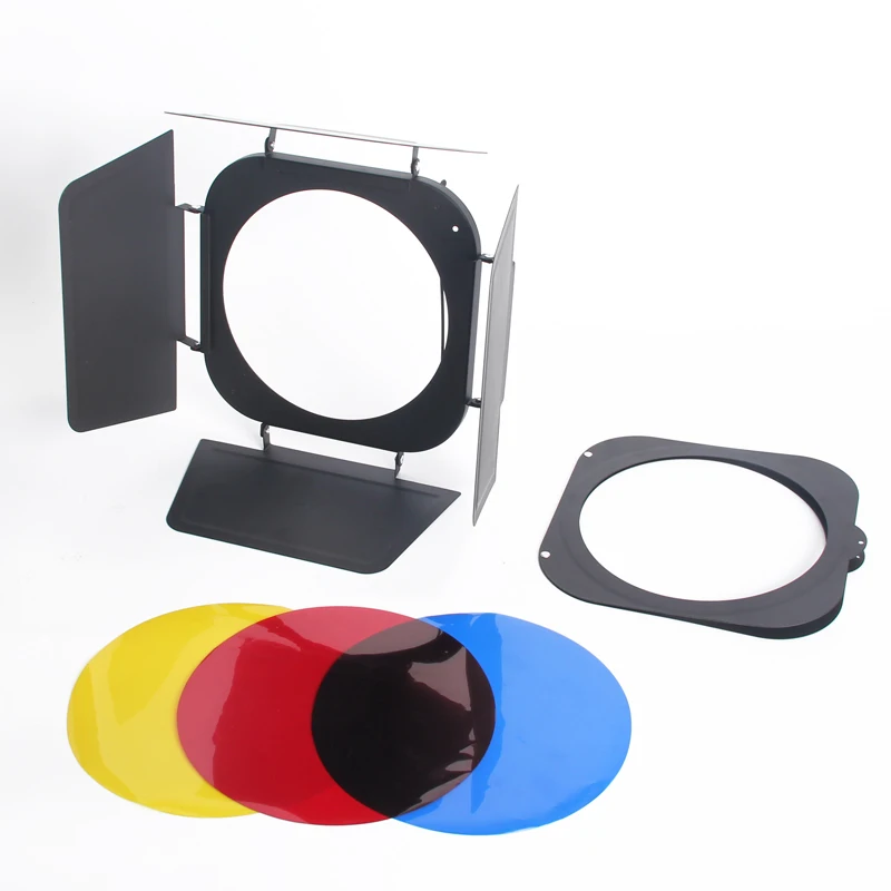 Photographic Equipment Barndoor colored light filters optional baffle Set Shooting Props