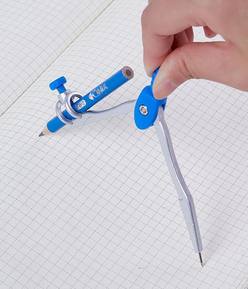 Набор школьных компасов с геометрическим рисунком комплект из 7 предметов для студентов портативные профессиональные инструменты рисования