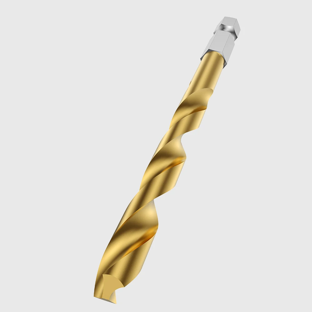 Customized HSS cobalt Inch Metric Hex Shank Metal twist Drill Bits For Metal Drilling
