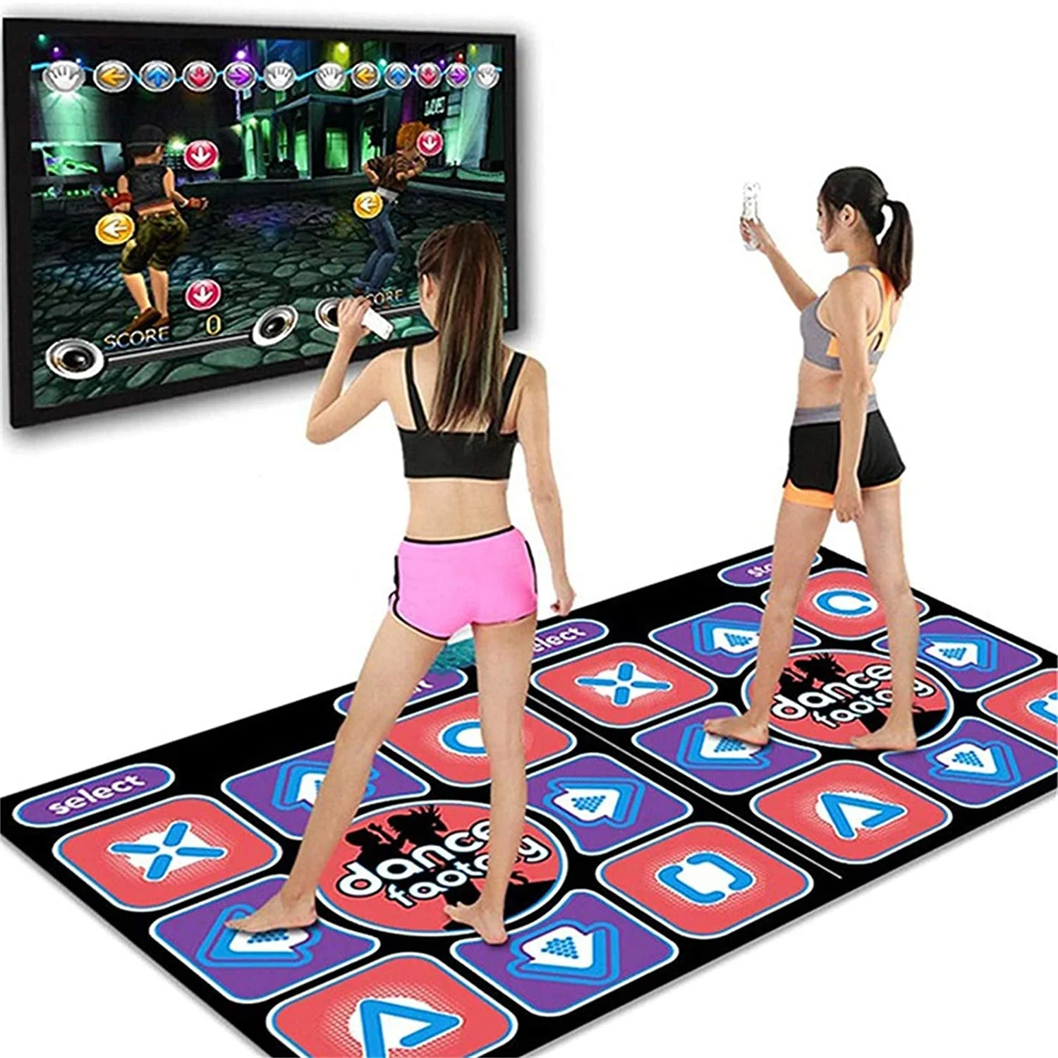 
USB PVC Dance Mat Video Dance Pad Dancing Mat for PC Laptop Video Built-in Games single player 